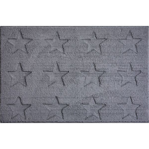 GRUND Koupelnová předložka STARS šedá 60x90 cm