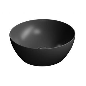 GSI PURA keramické umyvadlo na desku průměr 42 cm, černá mat 885126