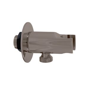 SLEZAK-RAV Držák sprchy s vývodem pro hadici metal grey kartáčovaná, Barva: METAL GREY kartáčovaná , Povrchová úprava: PVD MD0614RMGK