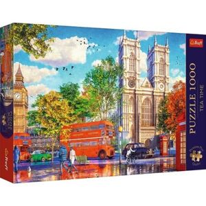 Trefl Puzzle Premium Plus Čajový čas: Pohled na Londýn, 1000 dílků