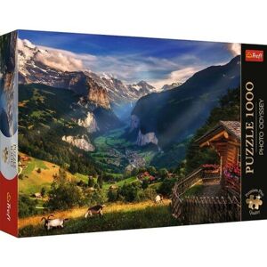 Trefl Puzzle Premium Plus Photo Odyssey: Údolí Lauterbrunnen, 1000 dílků