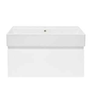 Koupelnová skříňka s umyvadlem SAT B-Way 79x30x45 cm bílá lesk BWAY80WU2