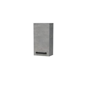 Koupelnová skříňka nízká s černou úchytkou SAT Cube Way 32,5x63x20 cm beton mat CUBE3CH32BE