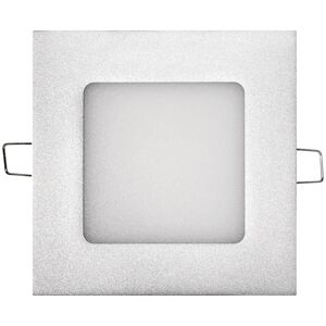 LED panel 120x120, čtvercový vestavný stříbrný, 6W neutrální bílá